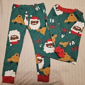 Carter's Santa and Reindeer Pajama set